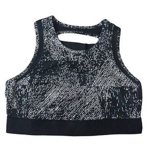 Champion Black And White Razorback Sports Bra